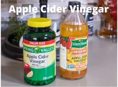 Apple cider vinegar liquid and pills